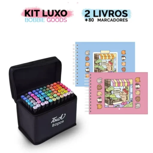 Kit Livro Bobbie Goods Original + Canetas Touch