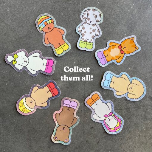 Opal Glitter Sticker + Info Card - Image 3