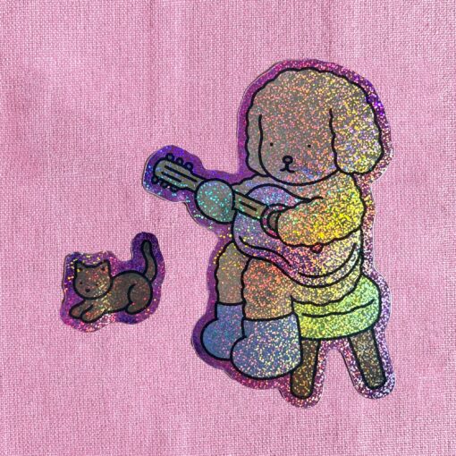 Guitar Glitter Sticker Pack