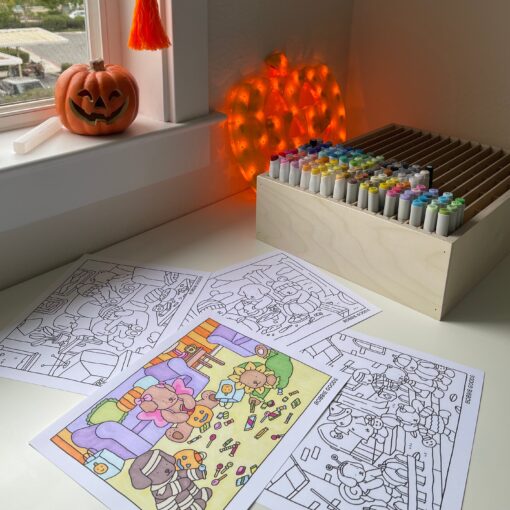 Digital Download • October Coloring Pages - Image 2