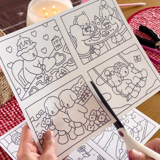 Digital Download • Valentine Coloring Cards - Image 7