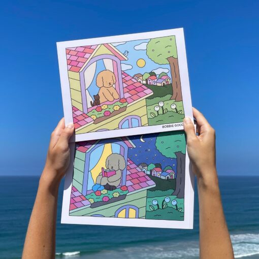 Day to Night Coloring Book - Image 2