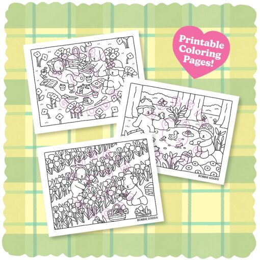 Digital Download • Spring Coloring Pages